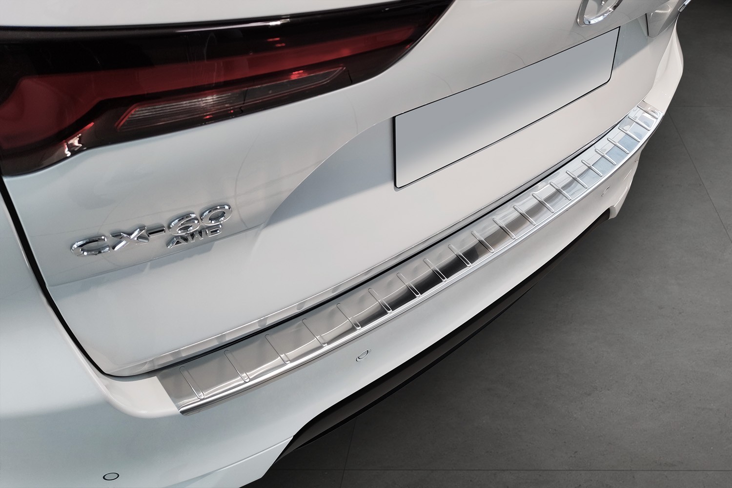 Bumperbeschermer geschikt voor Mazda CX-60 (KH) 2022-heden RVS geborsteld
