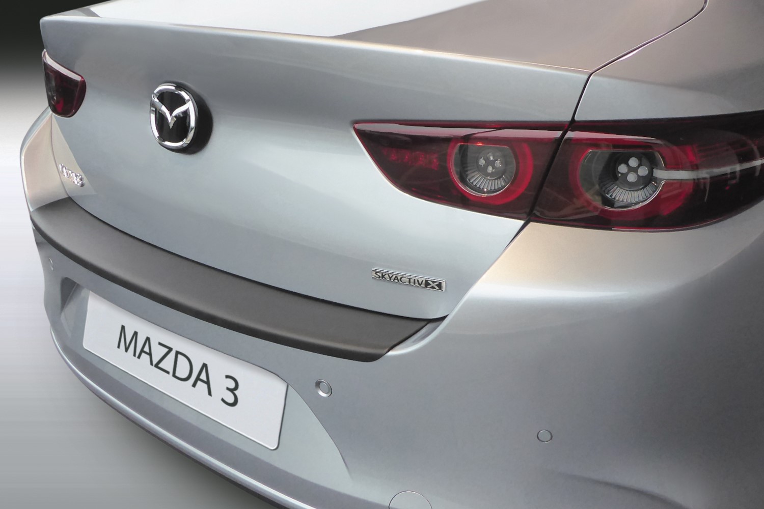 Protection de seuil de coffre Mazda3 (BP) 2019-présent 4 portes tricorps ABS - noir mat