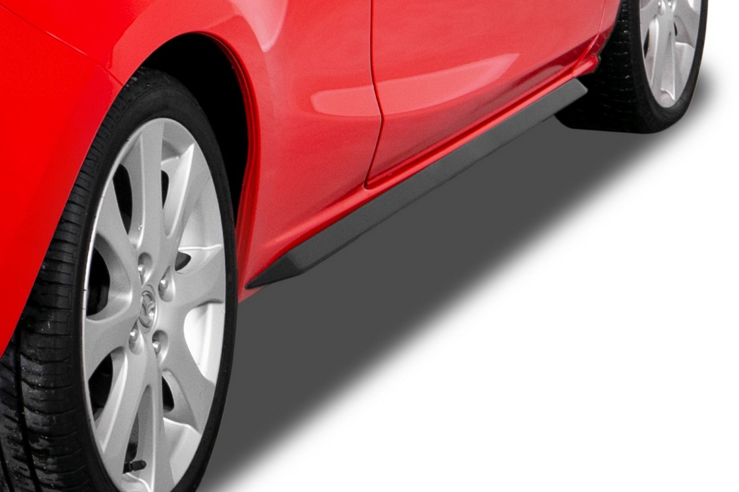 Sideskirts geschikt voor Mazda2 (DE) 2007-2014 3 &#38; 5-deurs hatchback &#34;Slim&#34; ABS