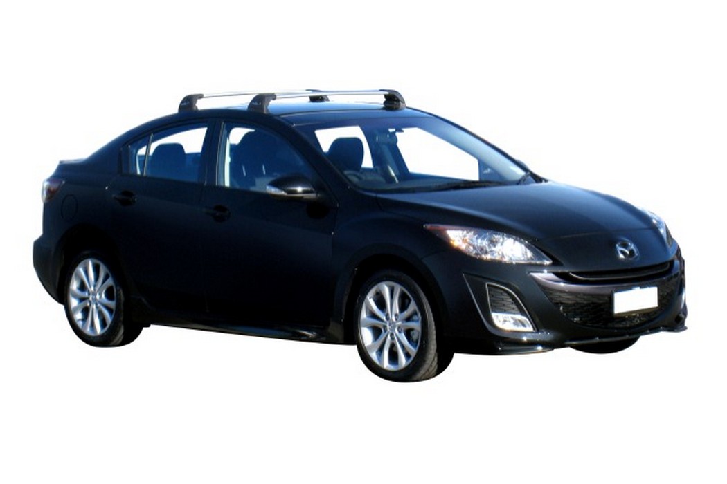 Roof bars Mazda3 BL Yakima silver CarParts Expert