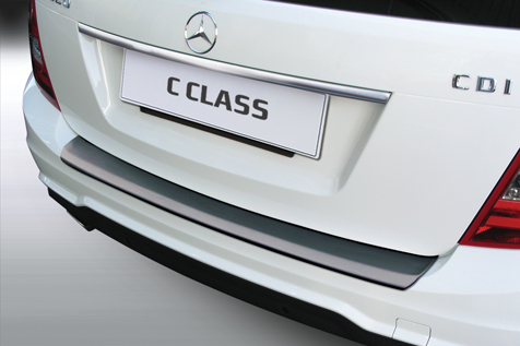 Rear bumper protector Mercedes-Benz C-Class estate (S204) 2011-2014 wagon ABS - matt black