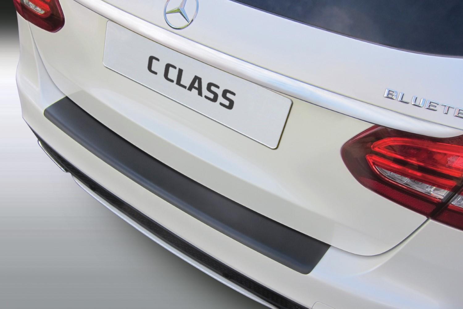 Rear bumper protector Mercedes-Benz C-Class estate (S205) 2014-2021 ABS - matt black