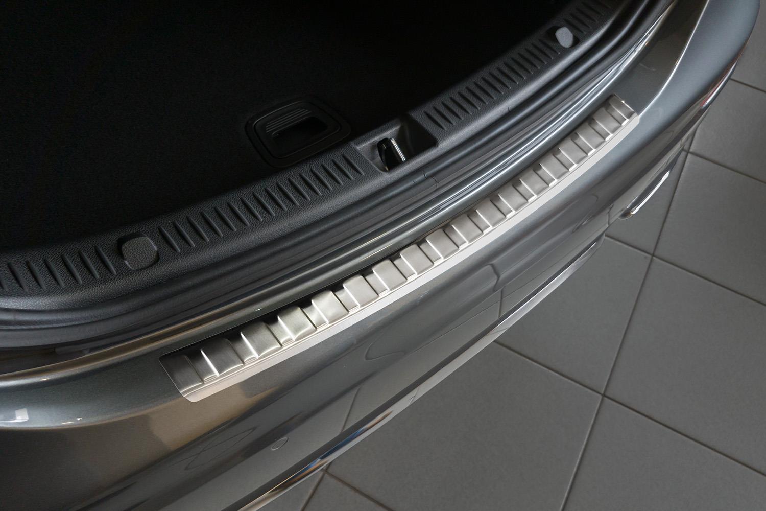 Protection de seuil de coffre convient à Mercedes-Benz Classe E (W213) 2016-2023 4 portes tricorps acier inox brossé