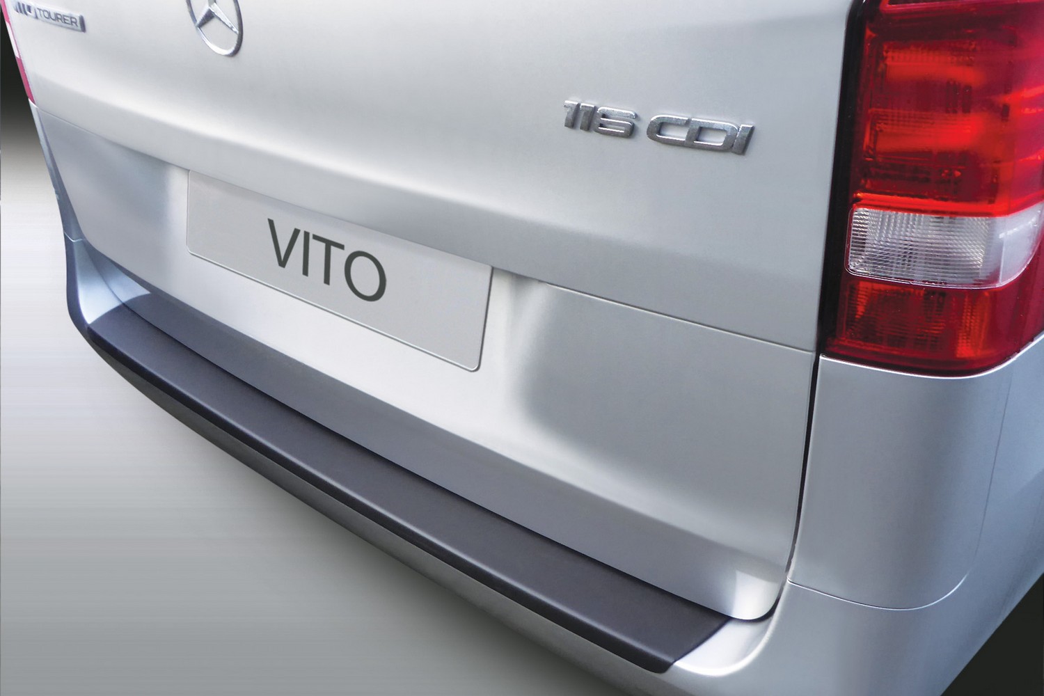 Ladekantenschutz für Mercedes V Klasse Vito W447 2014-2022 schwarz