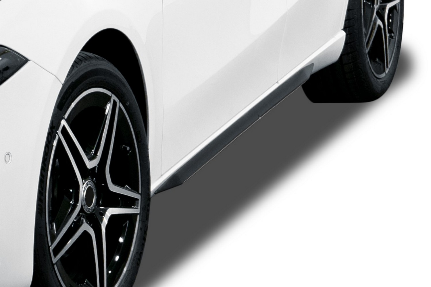 Jupes latérales convient à Mercedes-Benz Classe A (W177) 2018-présent 5 portes bicorps &#34;Slim&#34; ABS