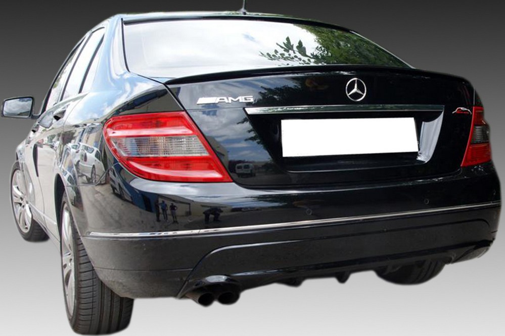 Diffuseur arrière convient à Mercedes-Benz Classe C (W204) 2007-2011 4 portes tricorps ABS