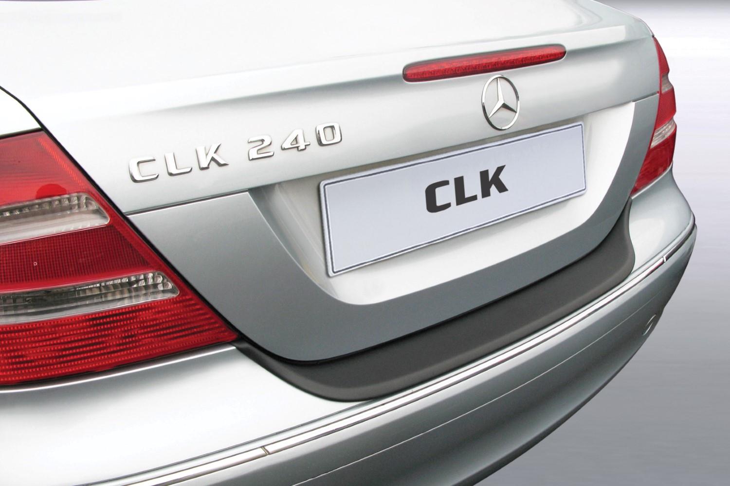 Rear bumper protector Mercedes-Benz CLK coupé (C209) 2005-2009 ABS - matt black