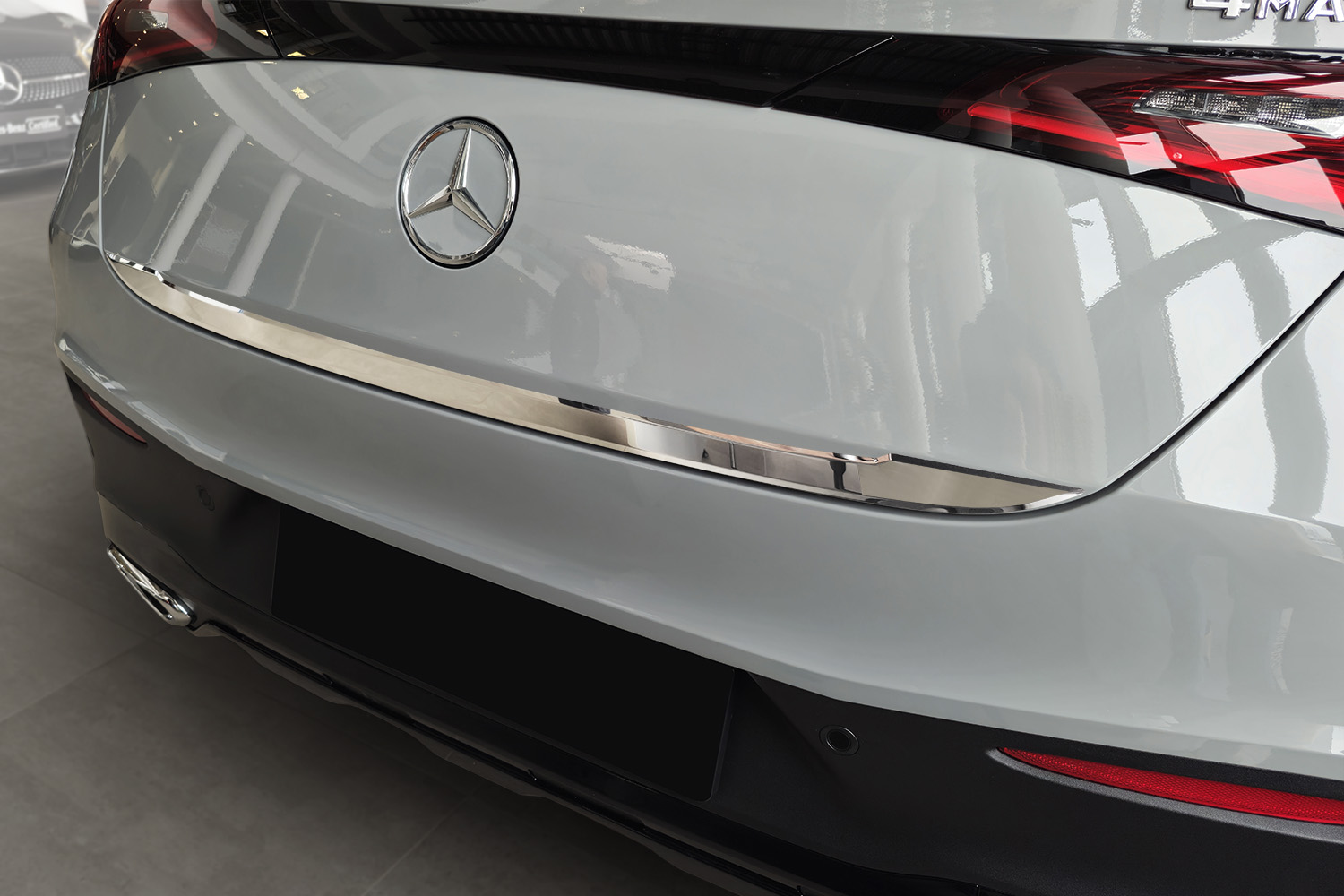 Garniture hayon arrière convient à Mercedes-Benz GLC Coupé (C254) 2022-présent 2 portes acier inox brillant