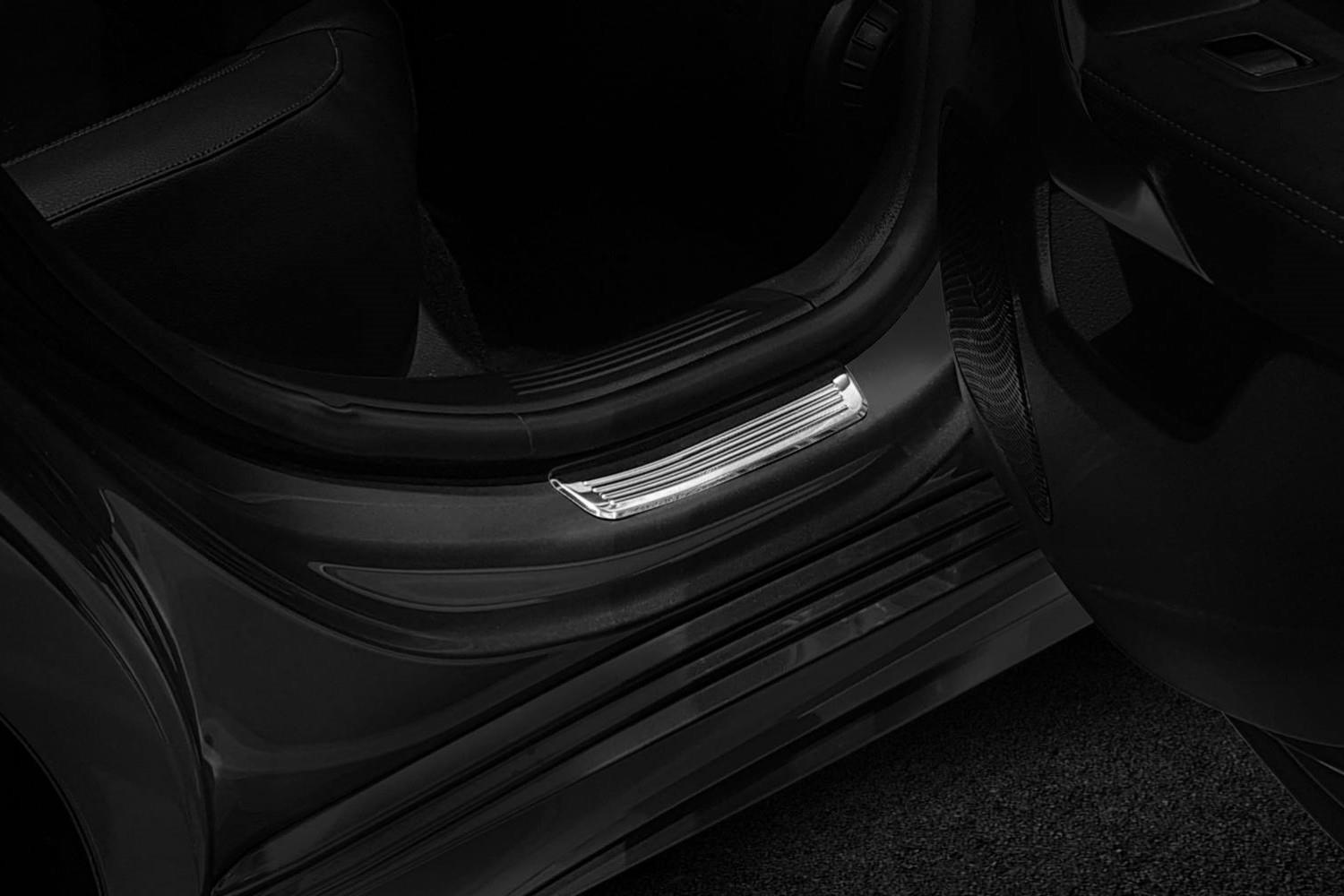 Door sill plates Mercedes-Benz A-Class (V177) 2018-present 4-door saloon stainless steel 2 pieces (MB1KEG) (2) Door sill plates Mercedes-Benz A-Class (V177) 2018-present 4-door saloon stainless steel 2 pieces (MB1KEG) (2)