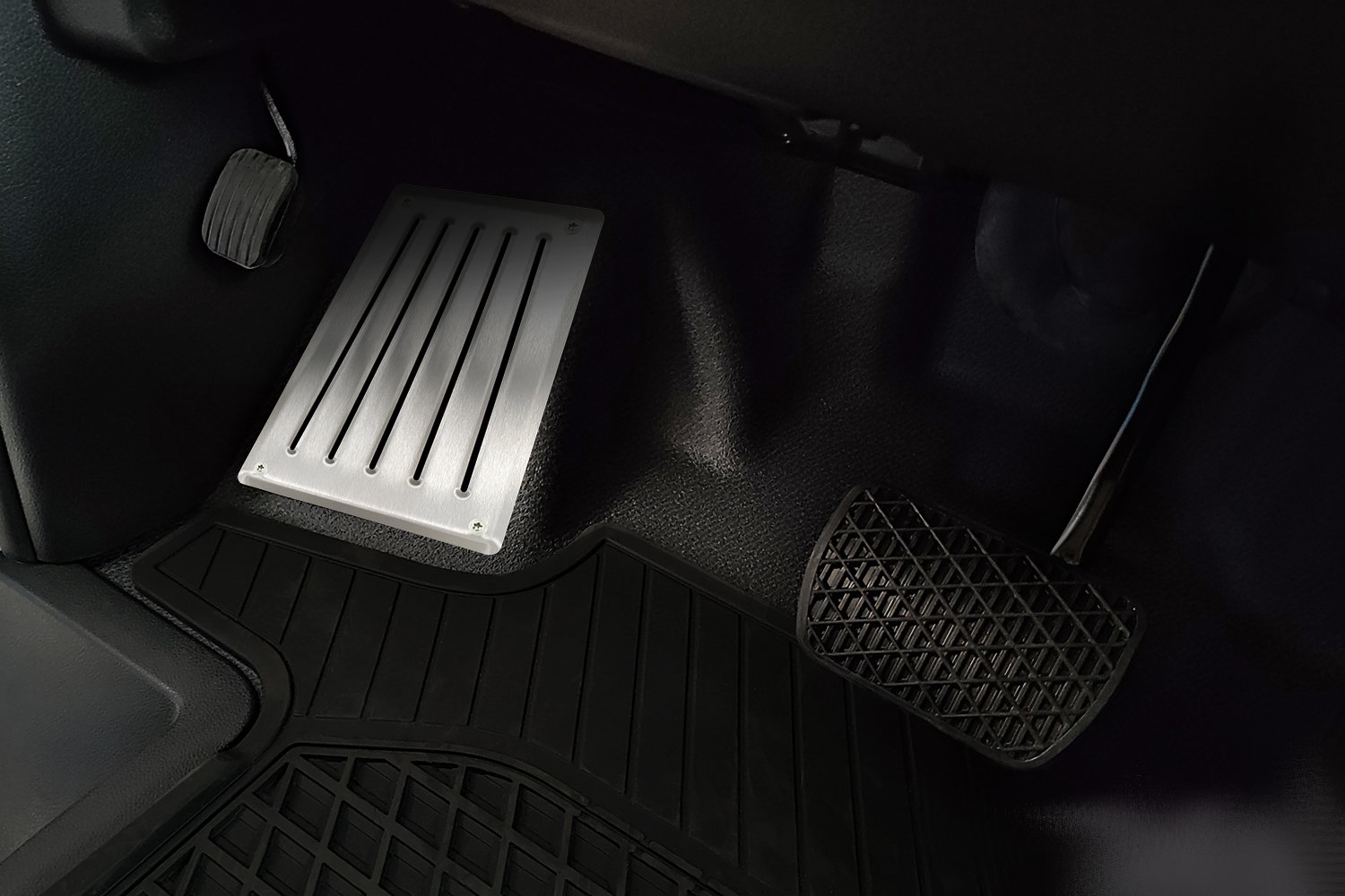 Garniture repose-pied convient à Audi Vito - Classe V (W447) 2014-présent acier inox brossé