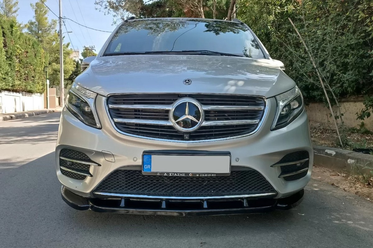 Spoiler avant convient à Mercedes-Benz Classe V (W447) 2014-présent ABS