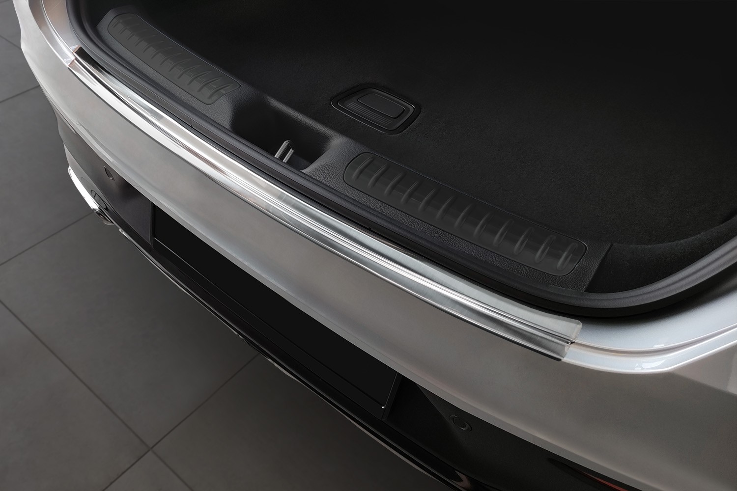 Rear bumper protector Mercedes-Benz GLC Coupé (C254) 2022-present stainless steel brushed