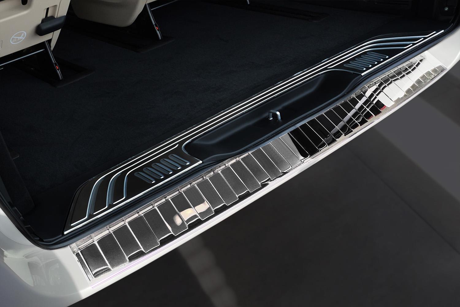 For Mercedes Vito W447 Carbon-Look Rear Bumper Protector Guard Trim Cover