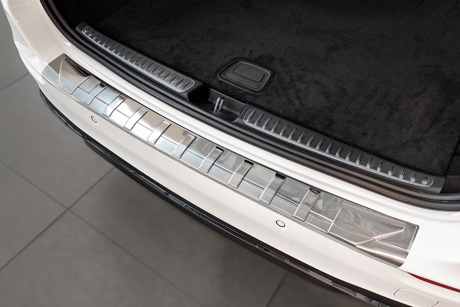 Protection de seuil de coffre convient à Mercedes-Benz Classe C estate (S206) 2021-présent break acier inox brossé
