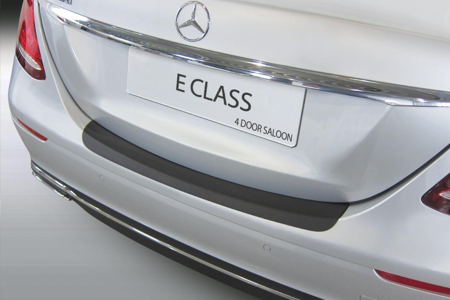 Protection de seuil de coffre convient à Mercedes-Benz Classe E (W213) 2016-2023 4 portes tricorps ABS - noir mat
