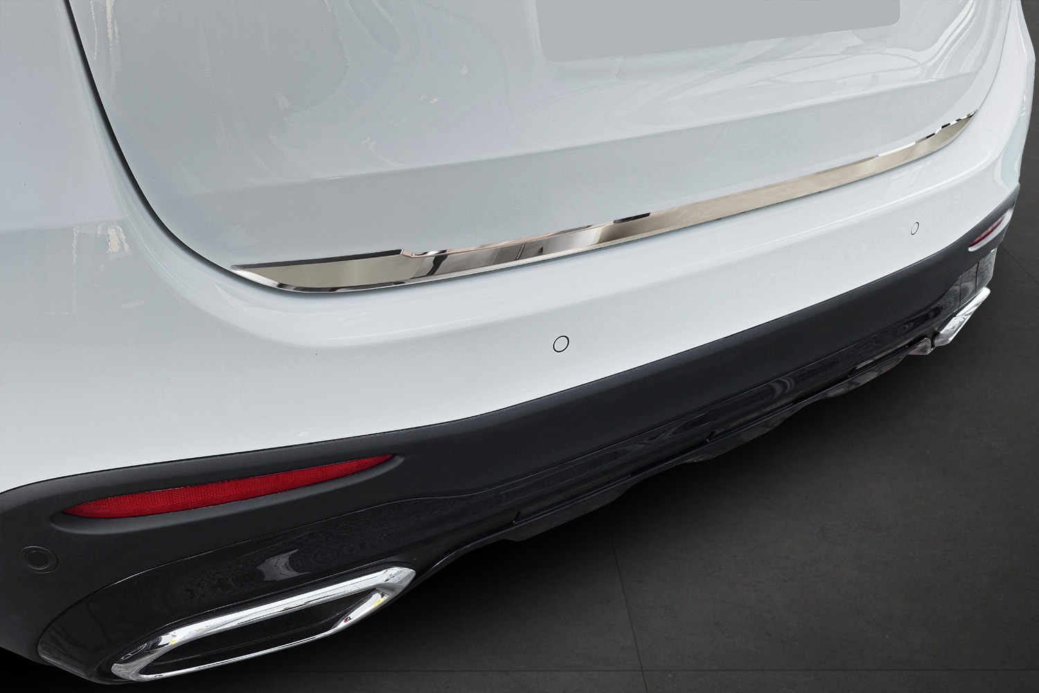 Heckklappenzierleiste passend für Mercedes-Benz GLC (X254) 2022-heute Edelstahl gebürstet Heckklappenzierleiste passend für Mercedes-Benz GLC (X254) 2022-heute Edelstahl gebürstet