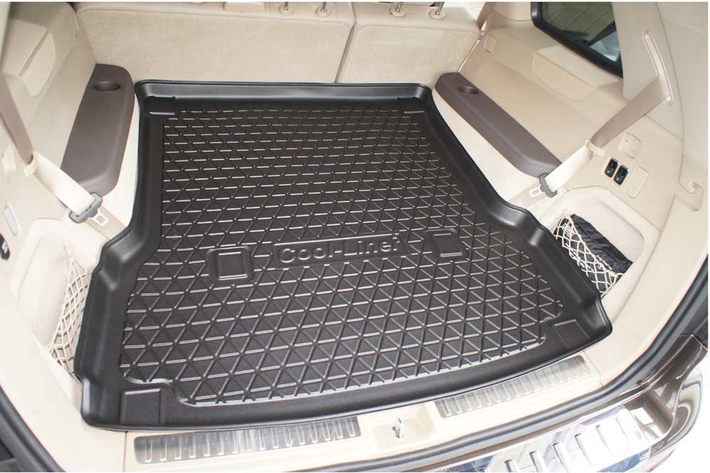  Tapis de Coffre de Voiture en Cuir pour M-ercedes Ben z B Class  2012-2019, Adapté aux Besoins Imperméable Doublure de Protection du Plateau  de Chargement Anti-Rayures,Beige