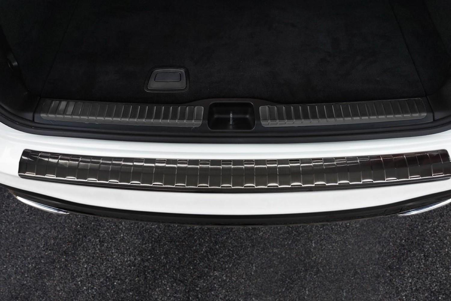 Protection de seuil de coffre convient à Mercedes-Benz GLS (X167) 2019-présent acier inox brossé anthracite