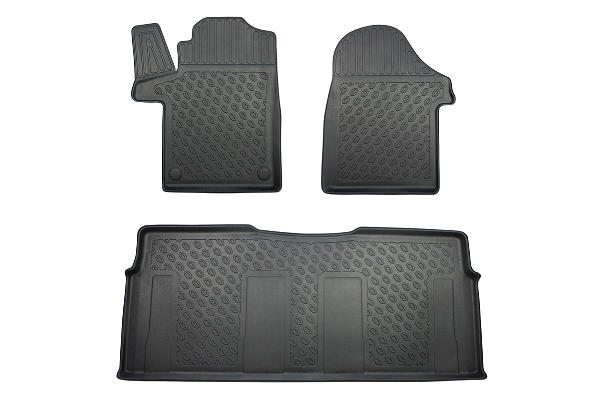 Tailored Fitted Floor Mats to fit Mercedes Vito 15-18 Set of 2 Excel Grey Carpet