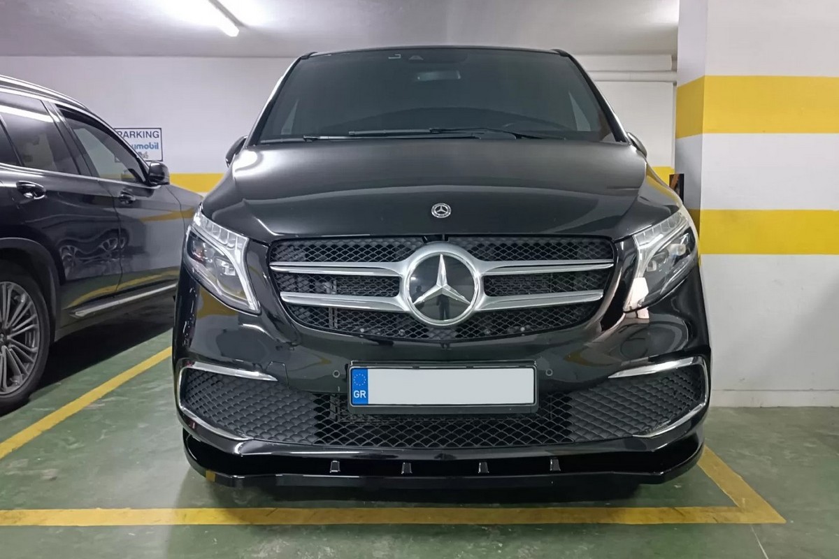 Spoiler avant convient à Mercedes-Benz Classe V (W447) 2019-présent ABS