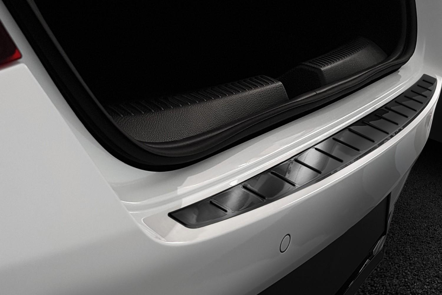 Protection de seuil de coffre Mercedes-Benz CLA (C118) 2019-présent 4 portes tricorps acier inox brossé anthracite