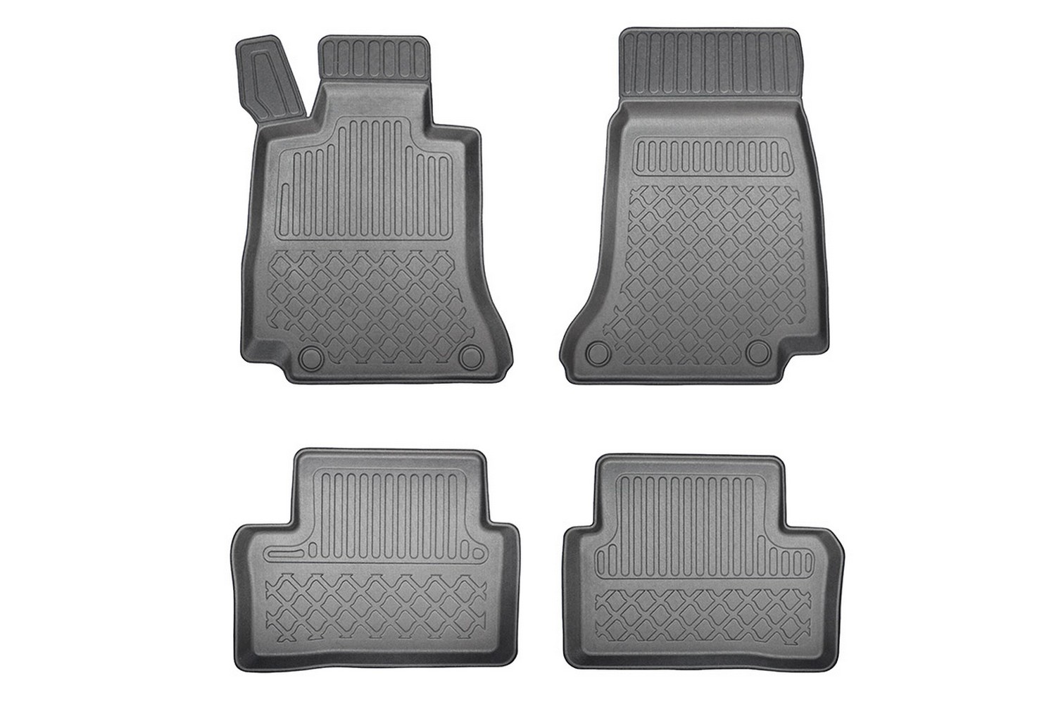 Tapis convient à Mercedes-Benz Classe E (W213) 2016-2023 4 portes tricorps Guardliner PE/TPE caoutchouc