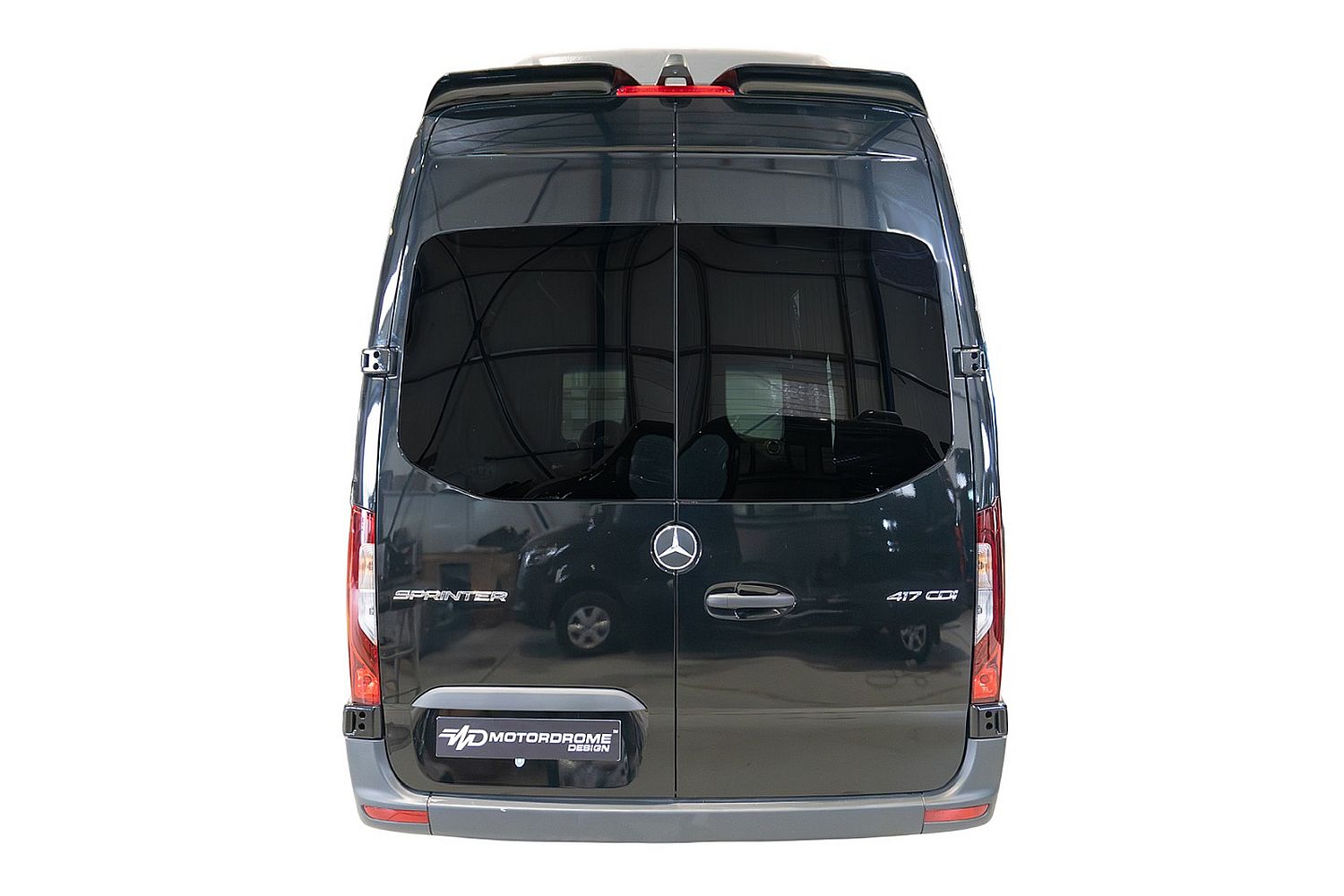 Roof spoiler suitable for Mercedes-Benz Sprinter (W906) 2006-2018 PU - painted (2)