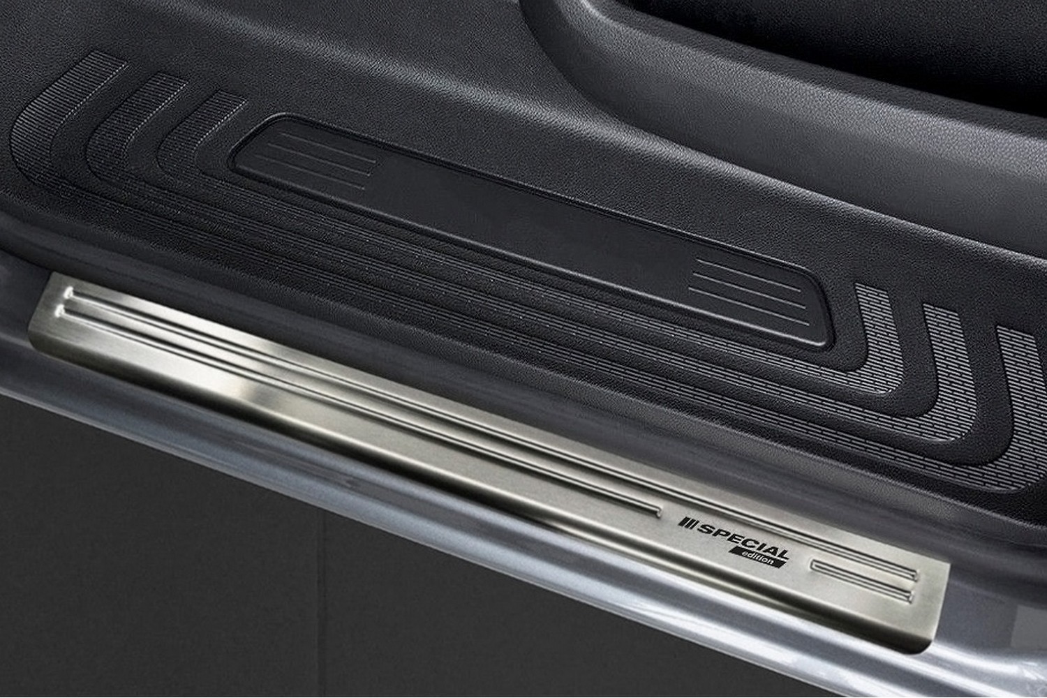 Door sill plates suitable for Mercedes-Benz Vito - V-Class (W447) 2014-present stainless steel brushed 2 pieces