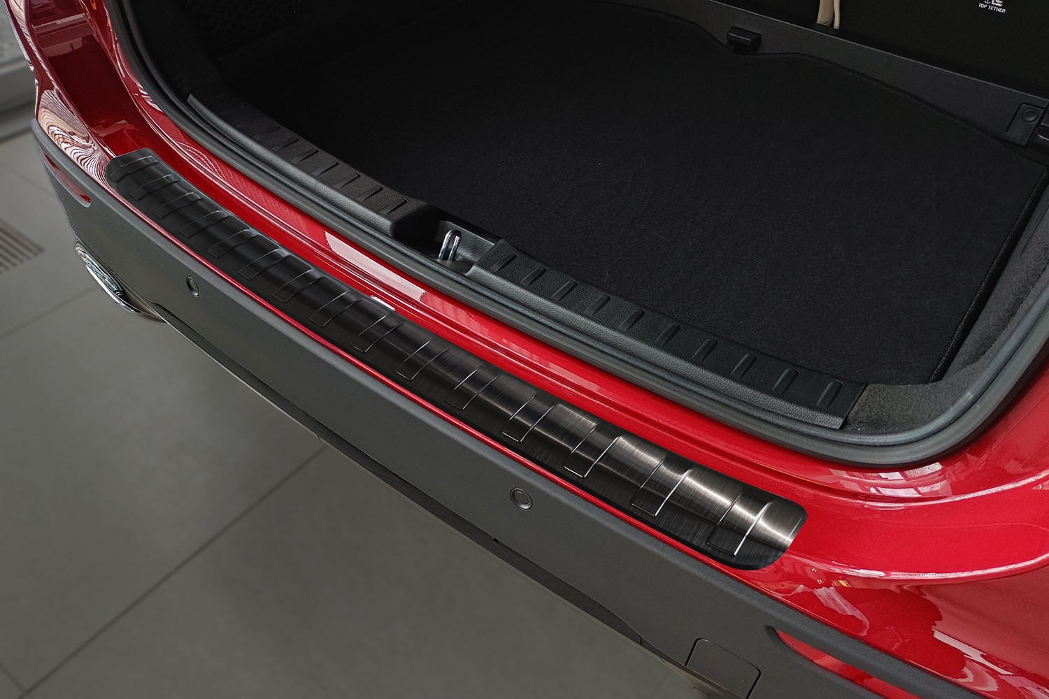 Protection de seuil de coffre convient à Mercedes-Benz GLA (H247) 2020-présent acier inox brossé anthracite