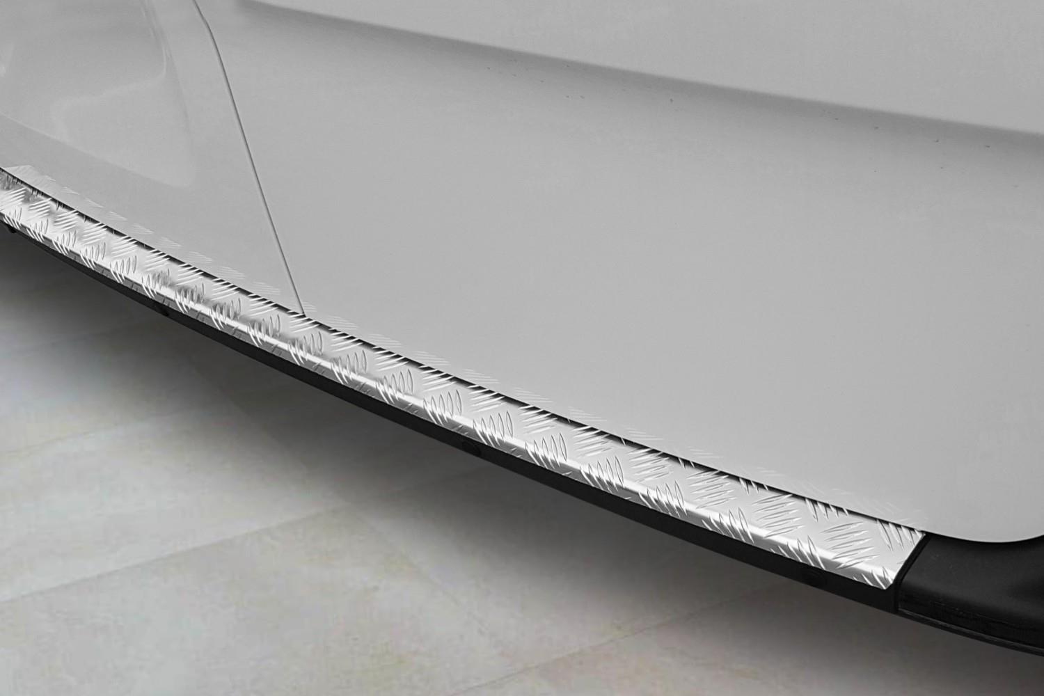 Rear bumper protector suitable for Mercedes-Benz Sprinter (W907 - W910) 2018-present aluminium diamond plate