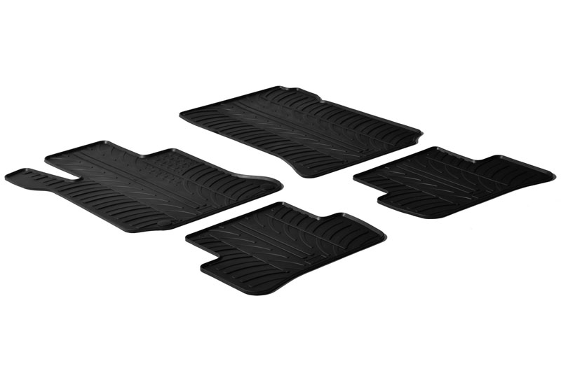 Tapis convient à Mercedes-Benz Classe C estate (S204) 2007-2014 break caoutchouc Rubbasol