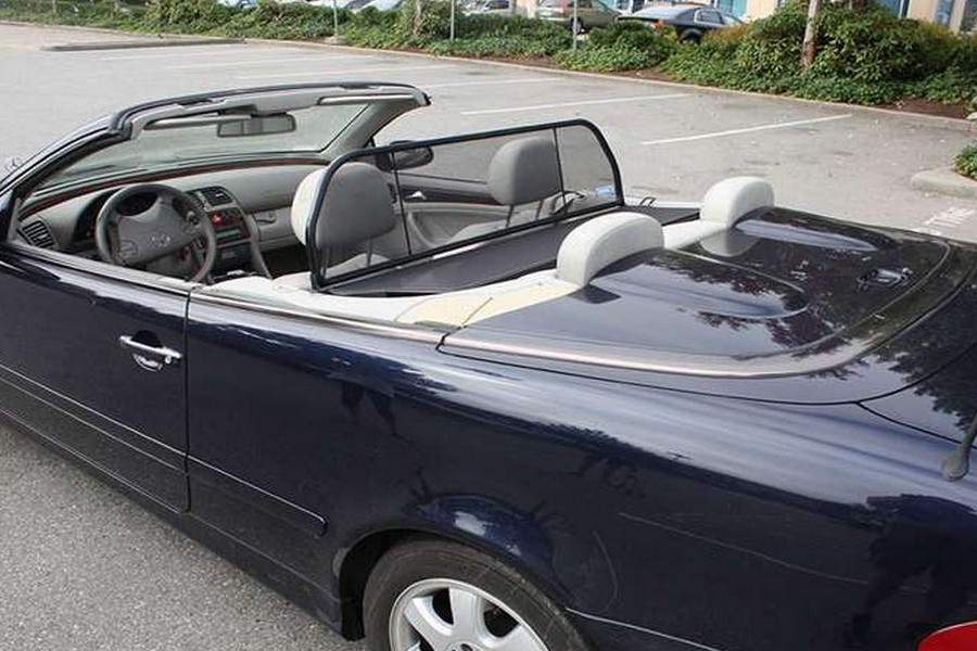 Wind deflector Mercedes-Benz C-Class CLK (A208) 1998-2003 Black (3)