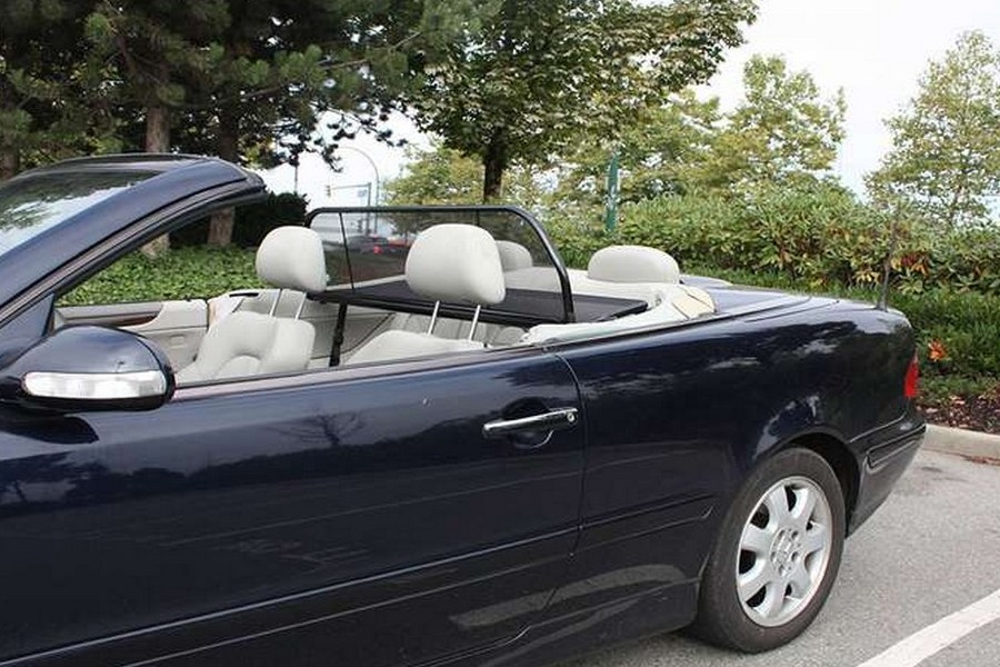 Wind deflector Mercedes-Benz C-Class CLK (A208) 1998-2003 Black (5)