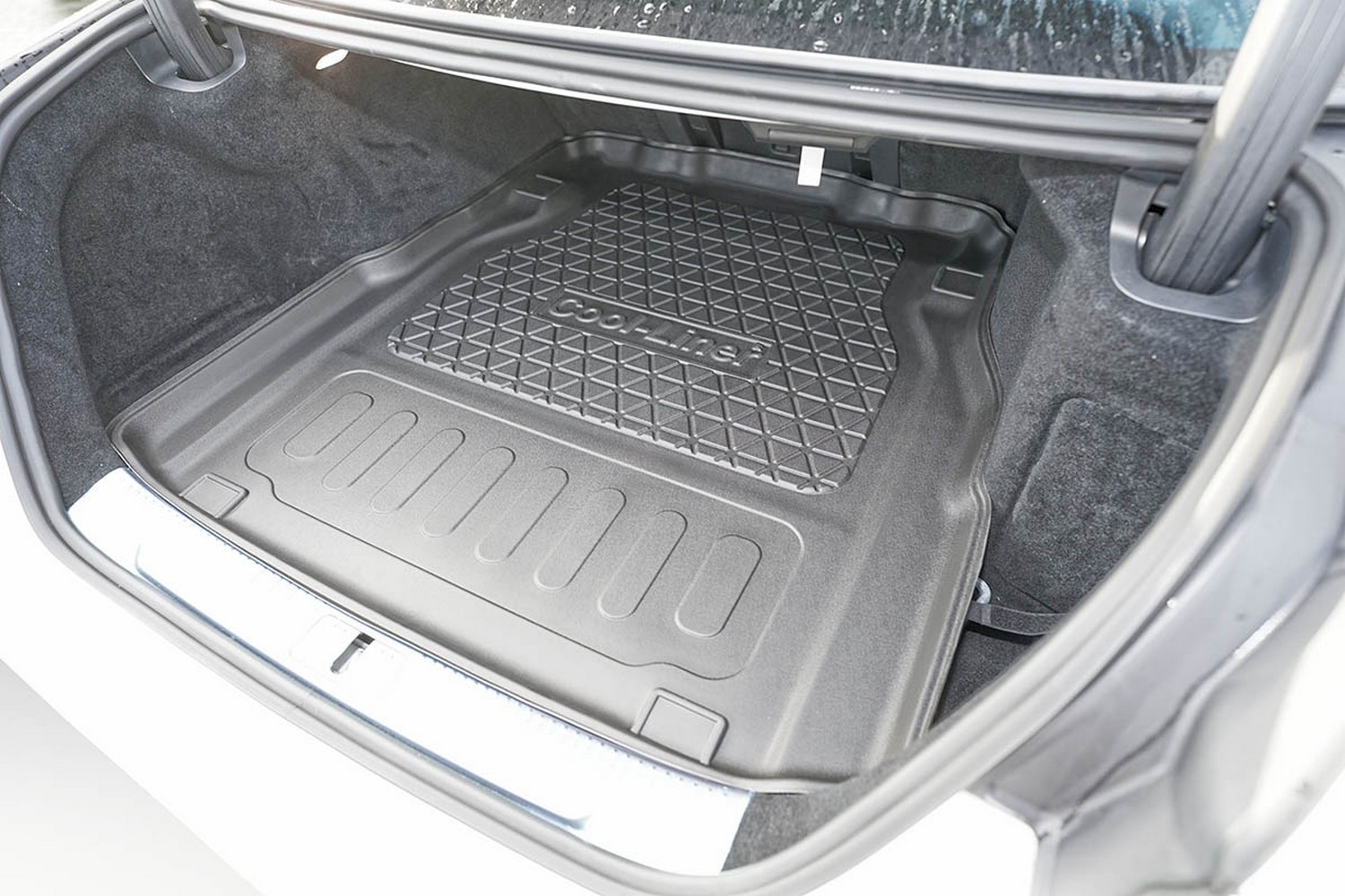 Boot mat suitable for Mercedes-Benz S-Class (W223) 2020-present 4-door saloon Cool Liner anti slip PE/TPE rubber (MB7SKTM-C) (
