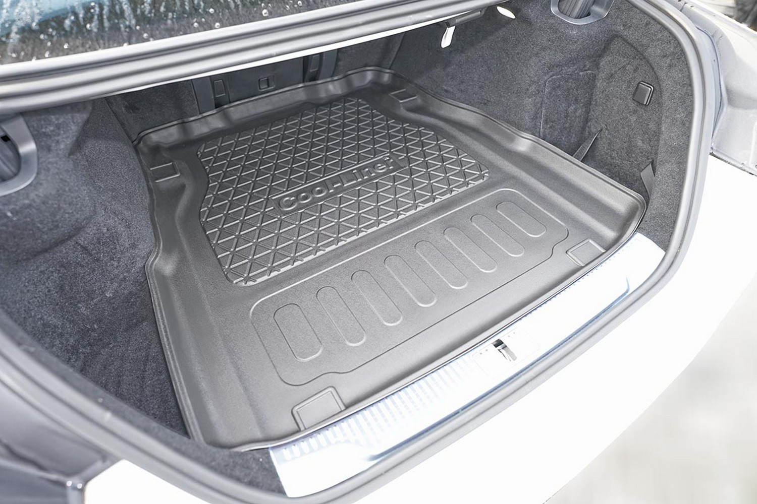 Boot mat suitable for Mercedes-Benz S-Class (W223) 2020-present 4-door saloon Cool Liner anti slip PE/TPE rubber (MB7SKTM-C) (