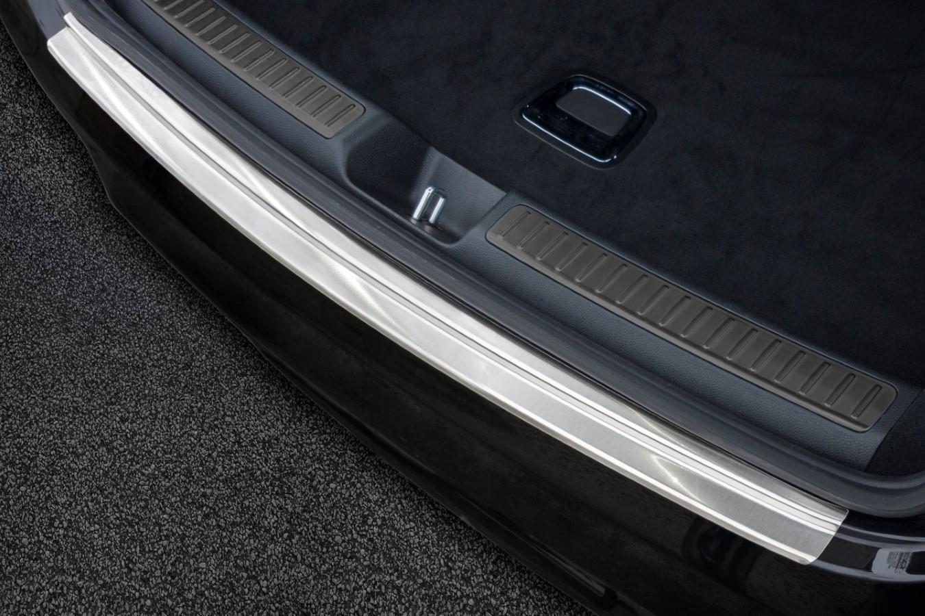 Protection de seuil de coffre convient à Mercedes-Benz GLC Coupé (C253) 2015-2022 acier inox brossé