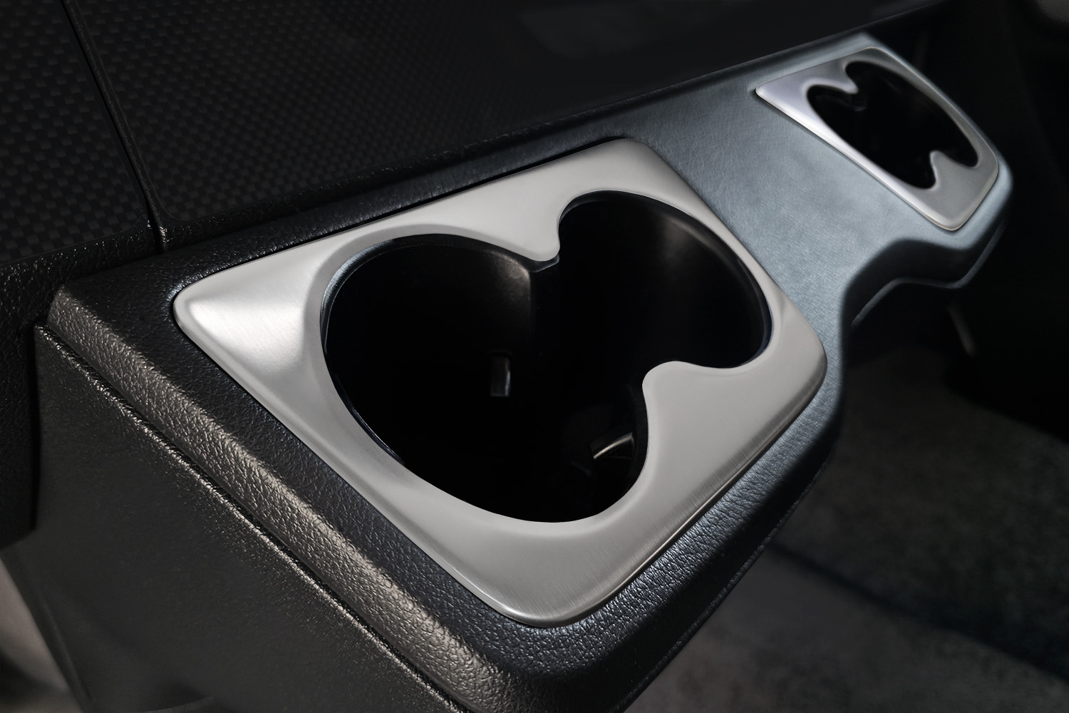 Cup holder trim suitable for Mercedes-Benz Sprinter (W907 - W910) 2018-present stainless steel brushed (3)