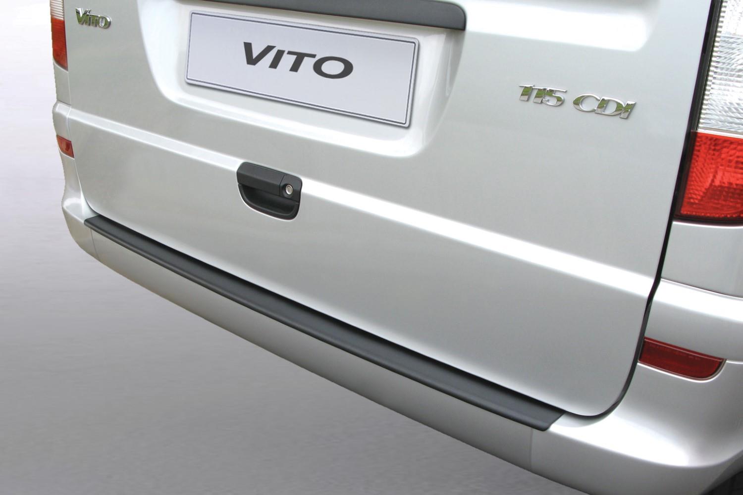 Rear bumper protector Mercedes-Benz Vito - Viano (W639) 2003-2014 ABS - matt black