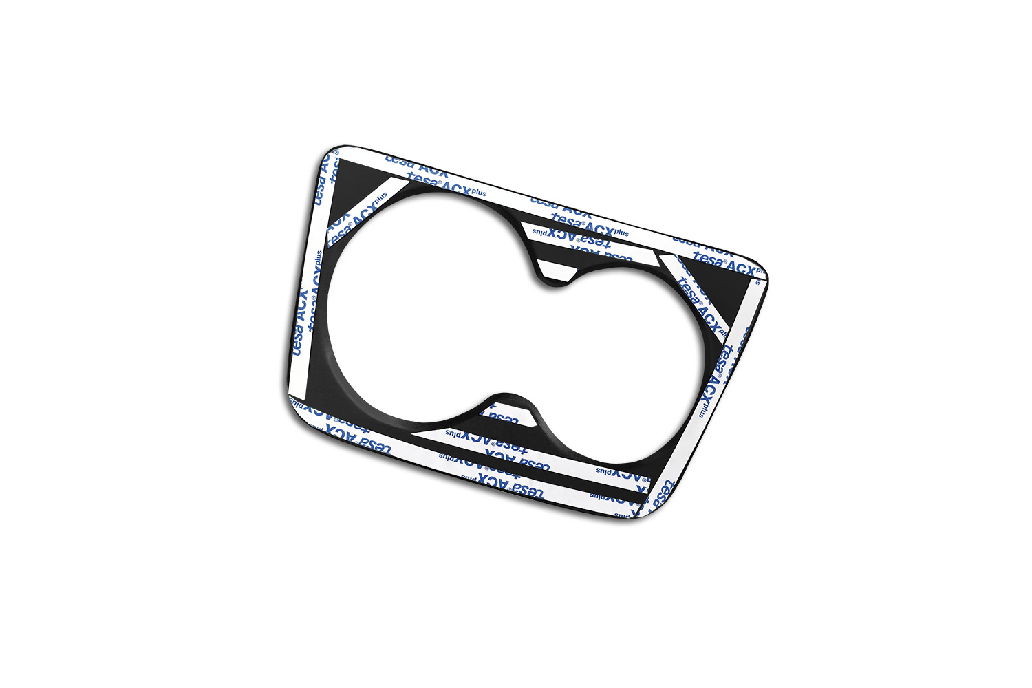 Cup holder trim suitable for Mercedes-Benz Sprinter (W907 - W910) 2018-present stainless steel high gloss anthracite (6)