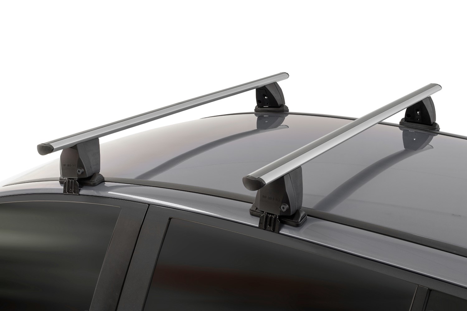 Barres de toit Chevrolet - Daewoo Aveo (T250) 2008-2011 5 portes bicorps Menabo Delta argent