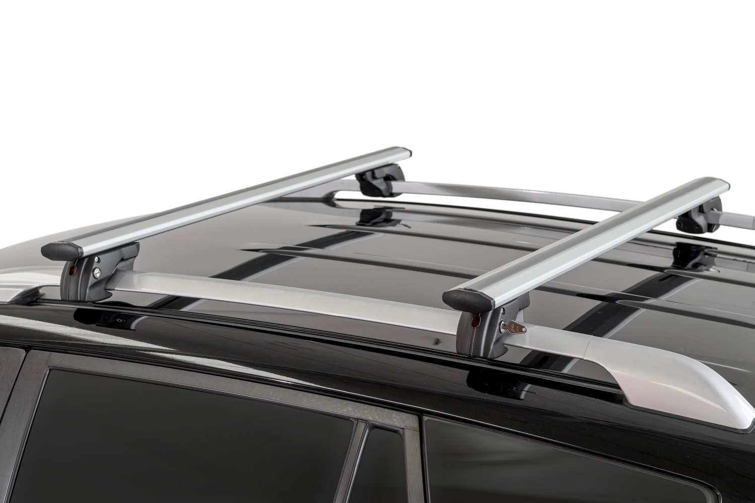 Roof bars Lada Kalina II 2013-present wagon Menabo Jackson XL aero silver