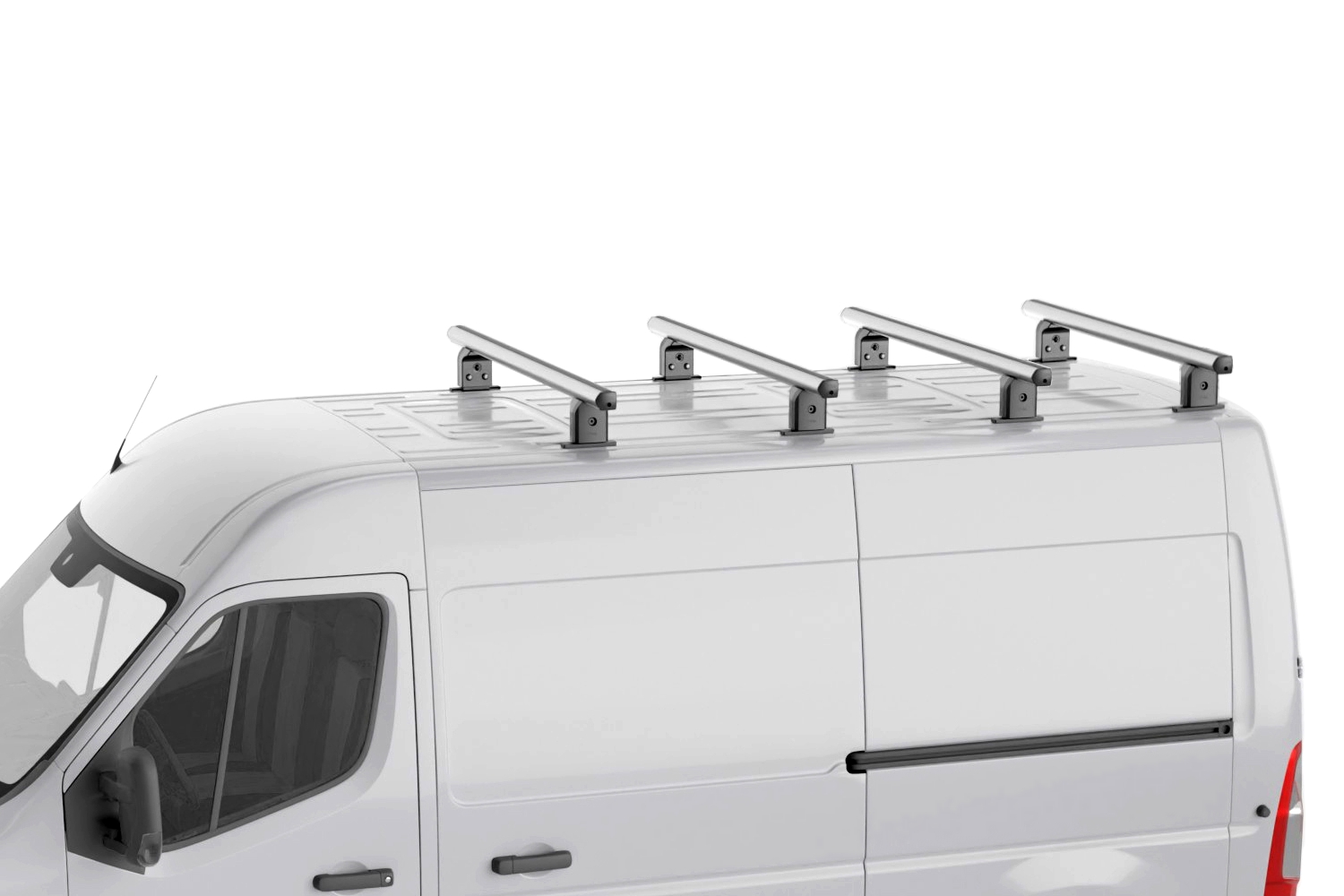 Roof bars Renault Master III 2010-present Menabo Professional Airdyn aluminum - 4 bars