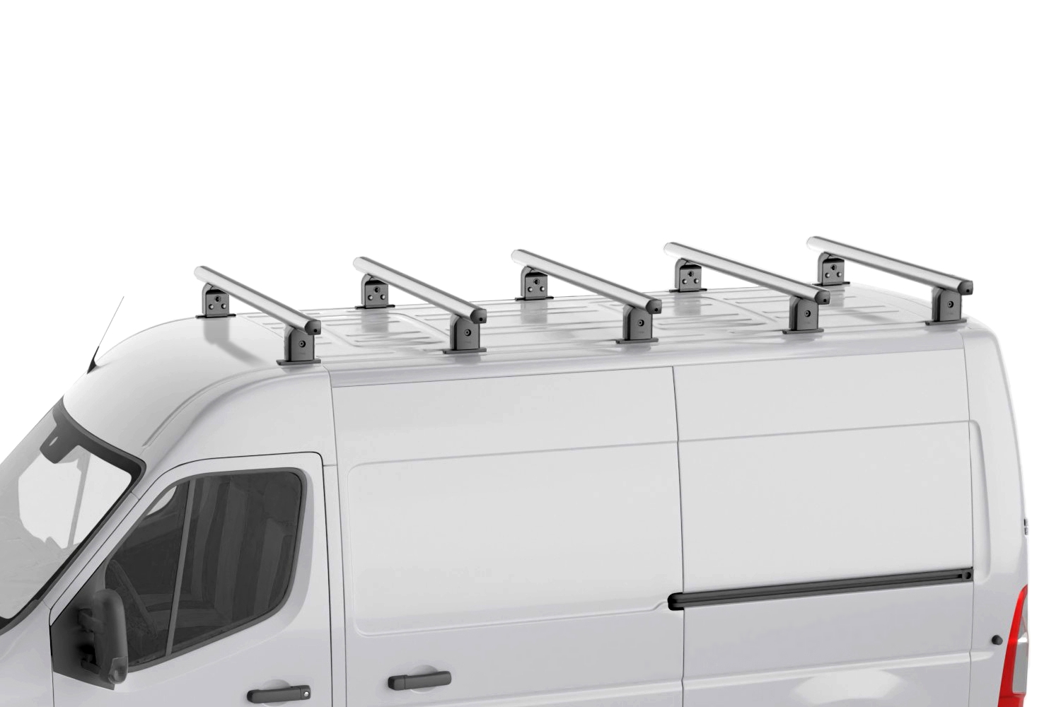 Dakdragers Volkswagen Crafter I 2006-2017 Menabo Professional Airdyn aluminium - 5 dragers