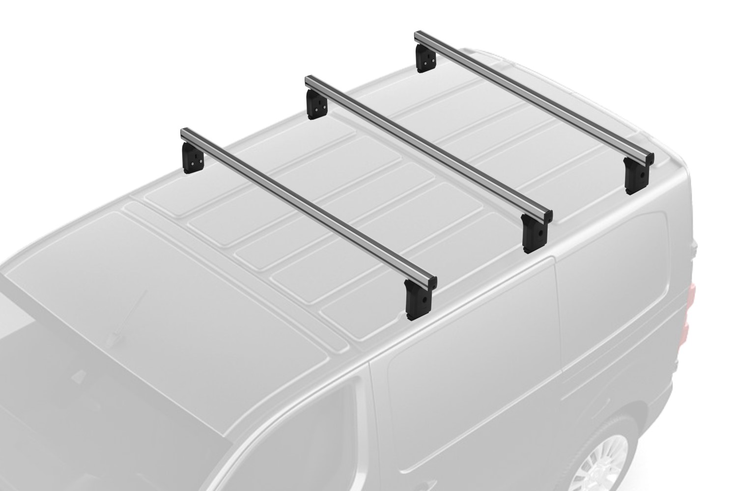 Dakdragers Renault Trafic II 2001-2014 Menabo Professional aluminium - 3 dragers