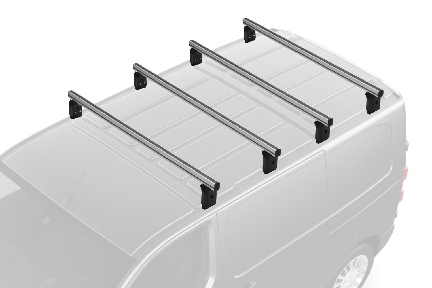 Barres de toit Fiat Scudo II 2007-2016 Menabo Professional aluminium - 4 barres