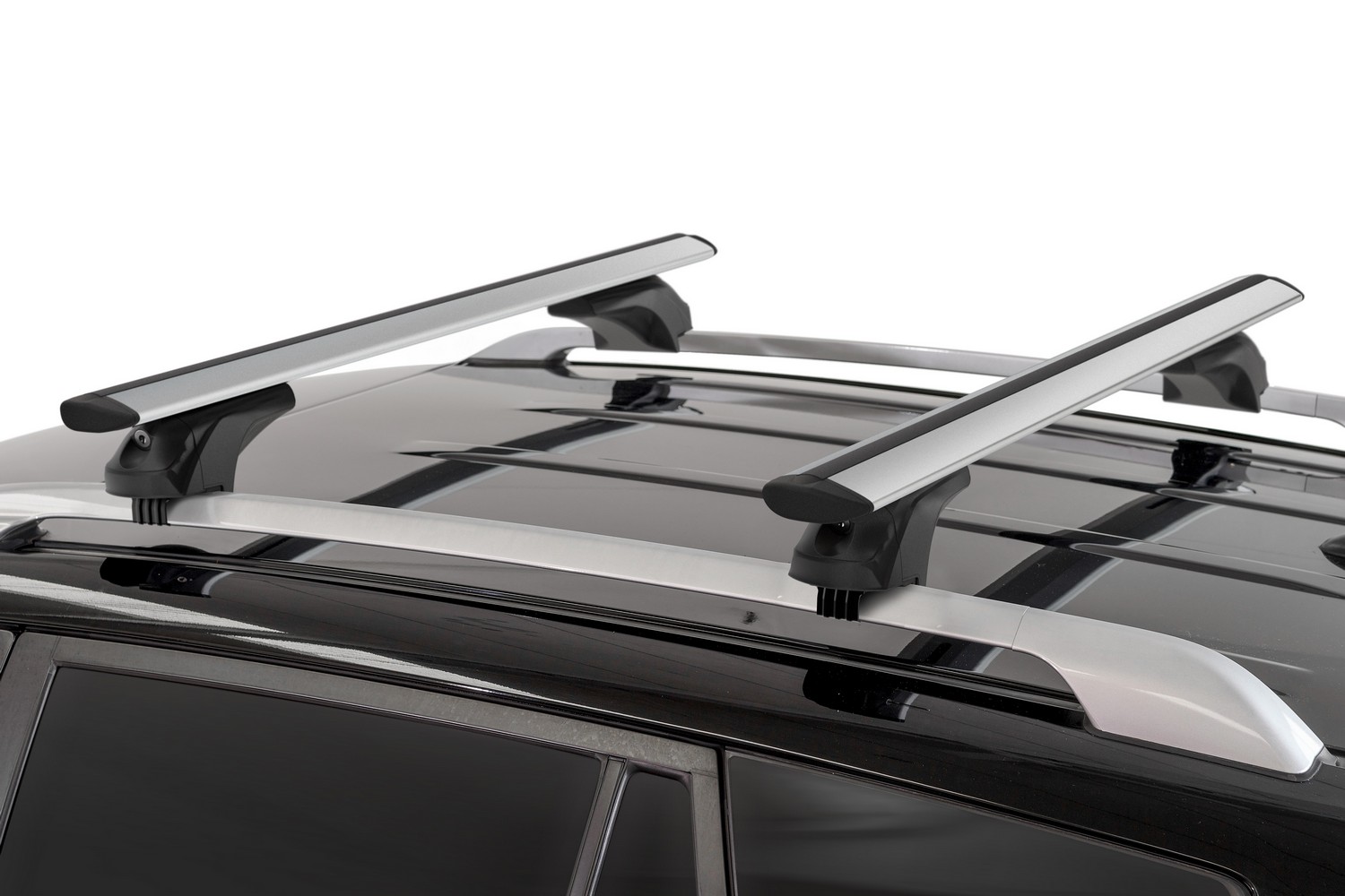 Roof bars suitable for Volvo V40 Cross Country (P1) 2012-present wagon Menabo Sonic silver Roof bars suitable for Volvo V40 Cross Country (P1) 2012-present wagon Menabo Sonic silver