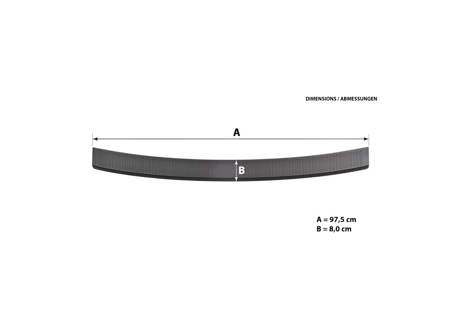 Rear bumper protector suitable for MG HS II 2024-present PU (5)