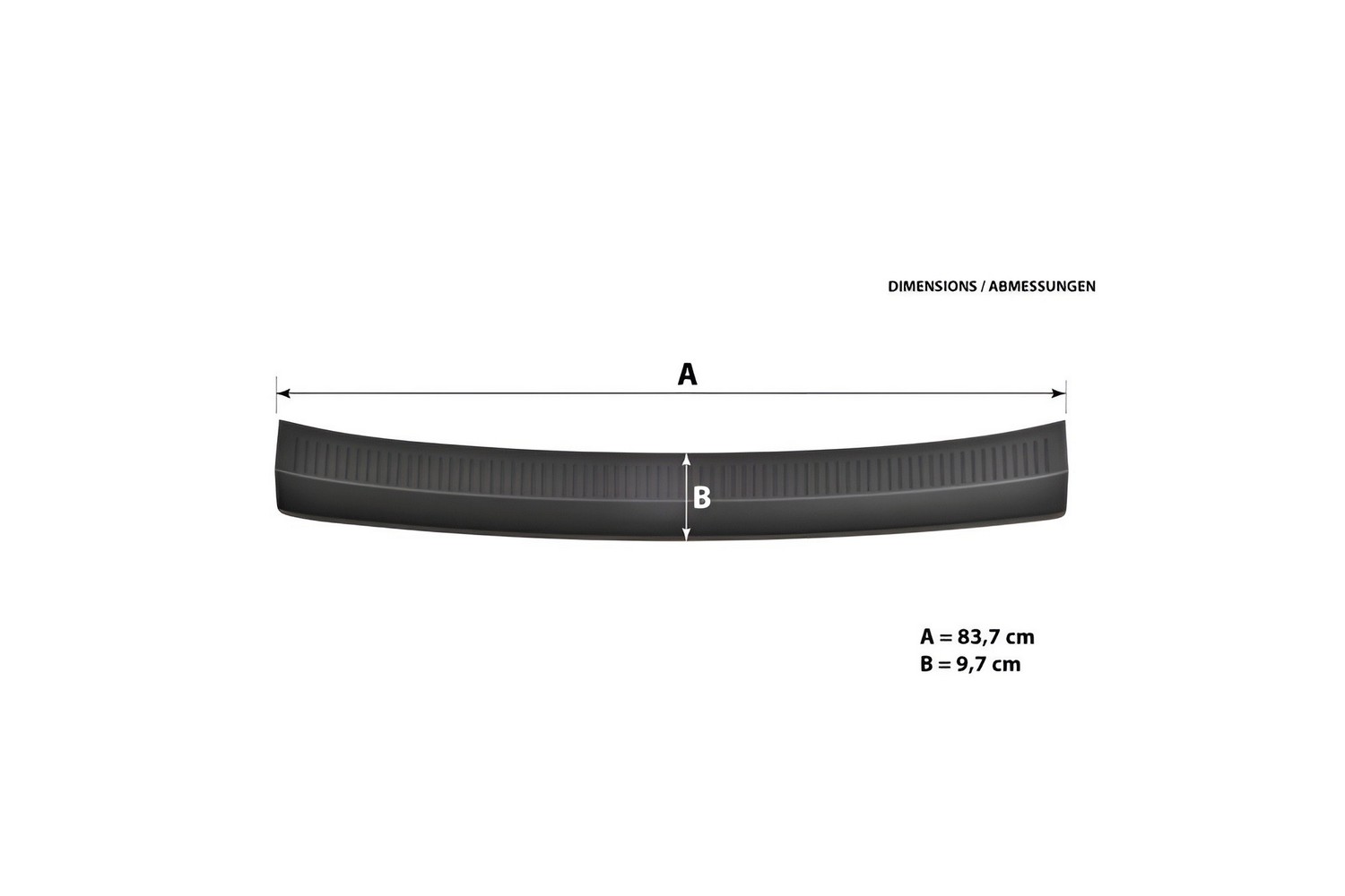 Rear bumper protector suitable for MG MG 3 II 2024-present 5-door hatchback PU (4)