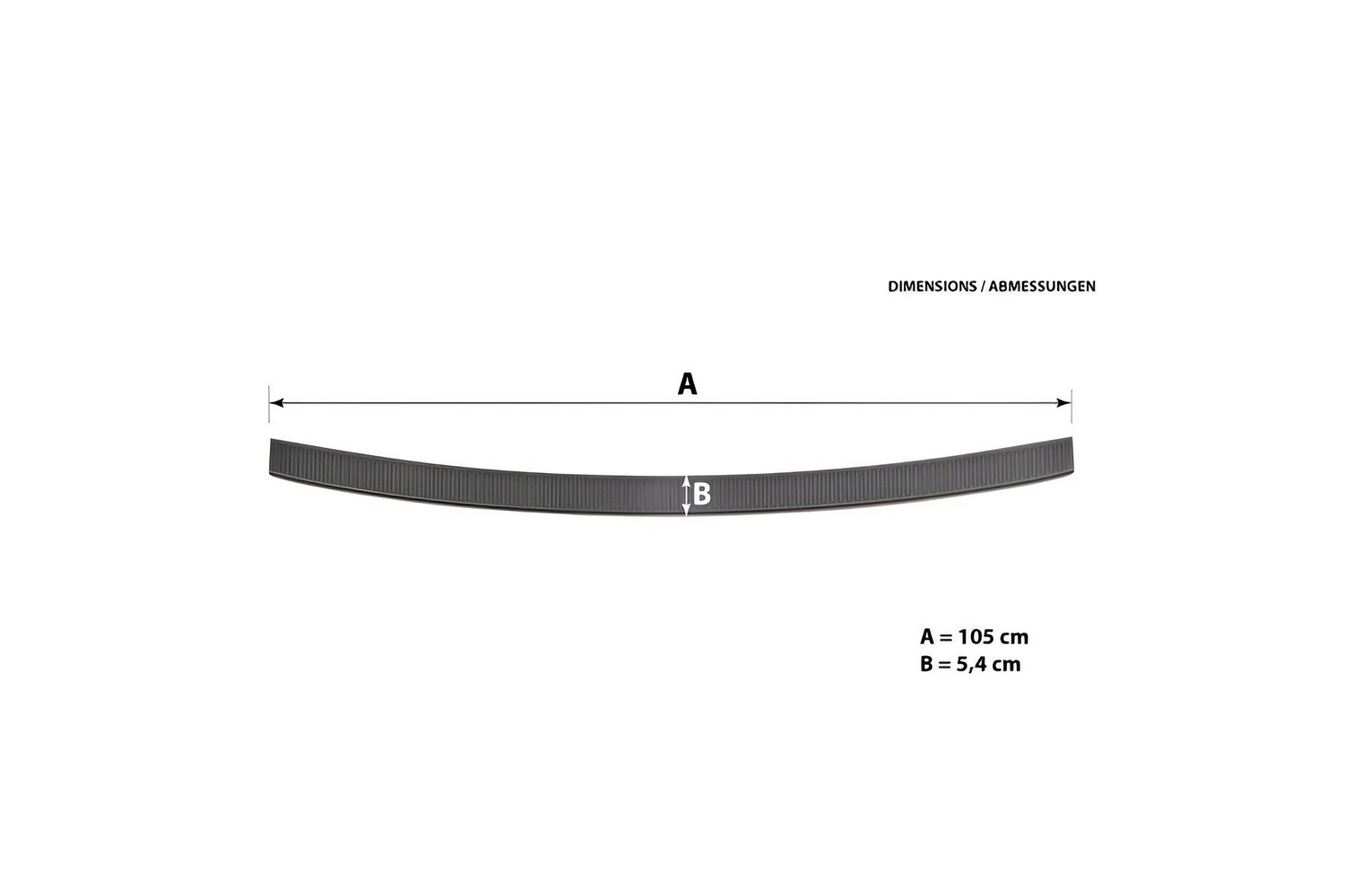 Rear bumper protector suitable for MG ZS SUV II 2024-present PU (6)
