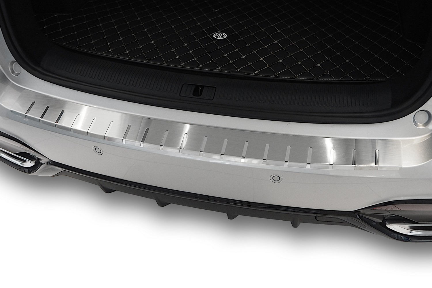 Protection de seuil de coffre convient à MG HS 2023-2024 acier inox brossé